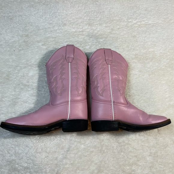 Old West Girls Kids Boots Square Toe - Picture 4 of 5